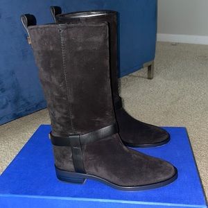 STUART WEITZMAN Black Suede Boots Size 6